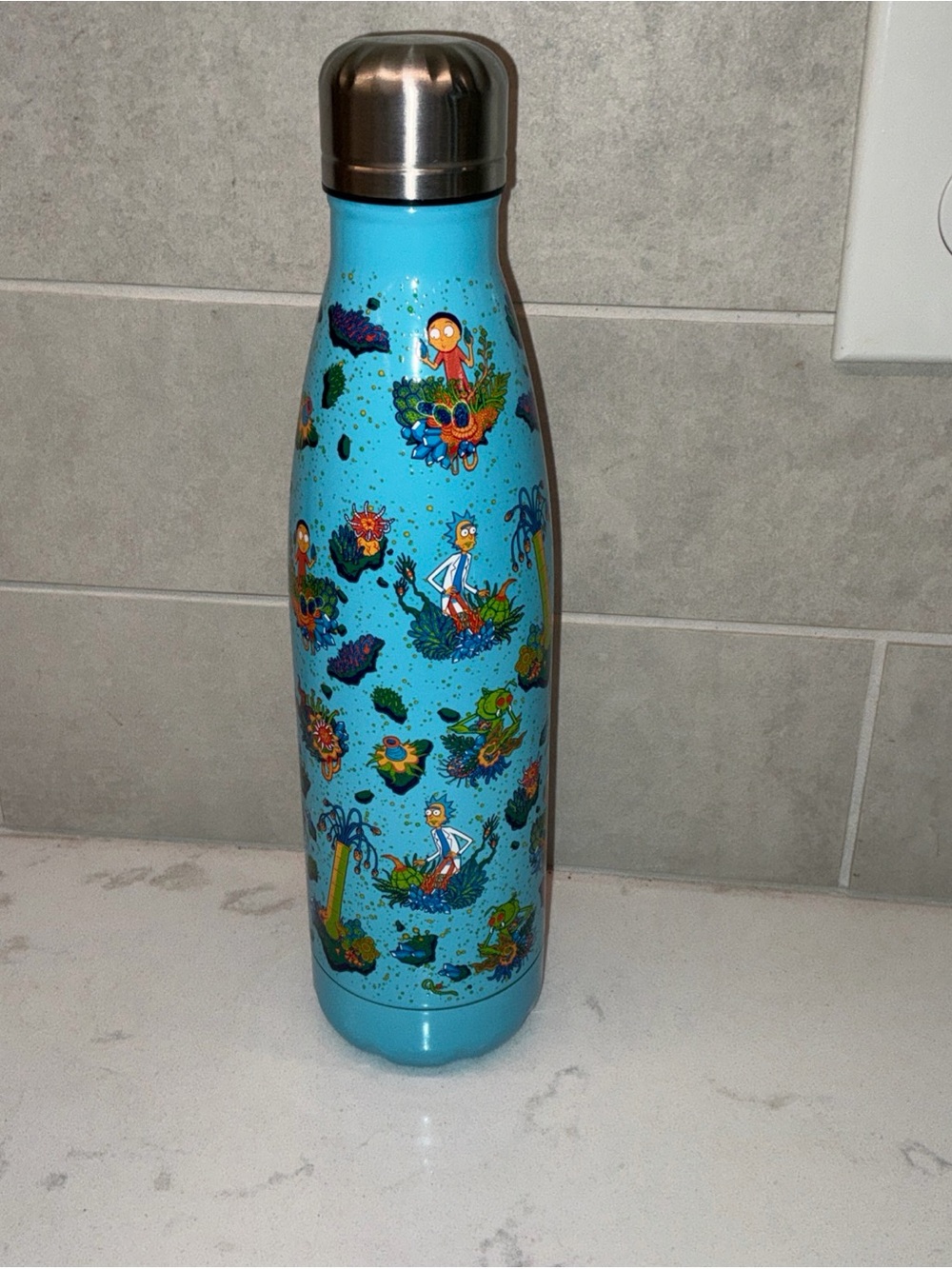 Rick and Morty thermal water bottle 500ml stainless steel hot cold
